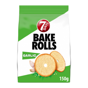 7 days bake rolls met knoflook, 160 gr