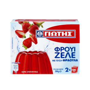 Jotis gelei pudding aardbei, 2 x 100 gr