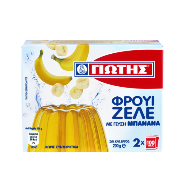 Jotis gelei pudding banaan, 2 x 100 gr