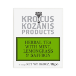 Krocus Kozanis saffraan thee met citroengras en munt, 10 zakjes