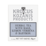 Krocus Kozanis saffraan thee met salie en citroenverbena, 10 zakjes