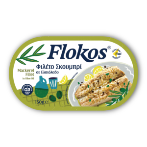 Flokos makreel filet in olijfolie, 160 gr