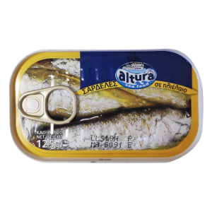 Altura sardientjes in zonnebloemolie, 125 gr