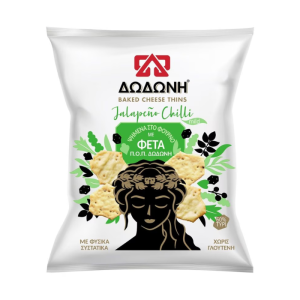 Dodoni cheese thins jalapeno chilli, 50 gr
