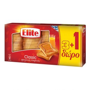 Elite krokante crackers 4 zakjes, 500 gr