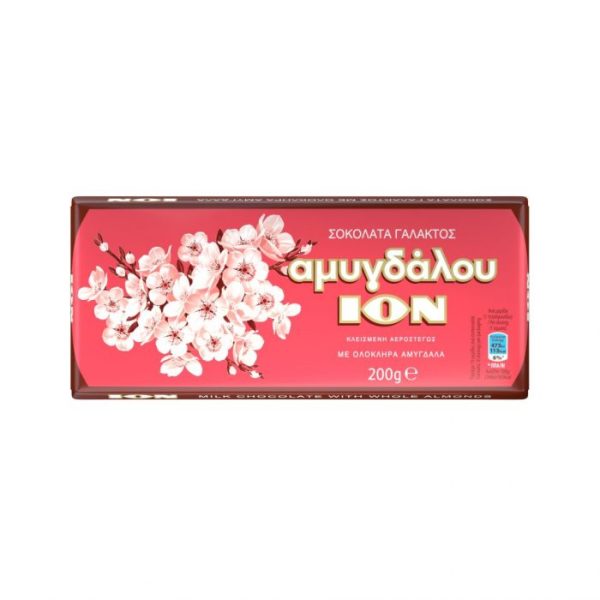 Ion melkchocolade met amandel, 200 gr