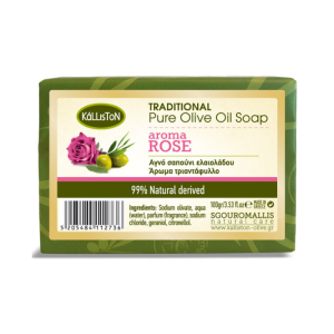 Kalliston rozen olijfolie zeep, 100 gr