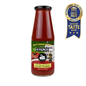 Kyknos gezeefde tomaten in fles, 680 gr