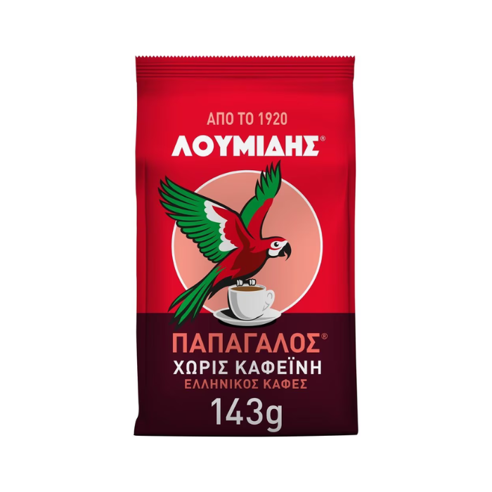 Loumidis Griekse koffie cafeïne vrij, 143 gr Loumidis Griekse koffie cafeïne vrij, 143 gr