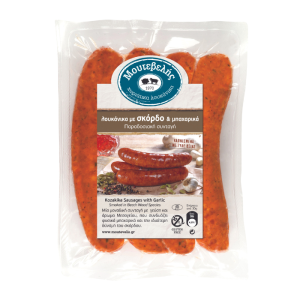Moutevelis Kalamata worst met knoflook, 360 gr