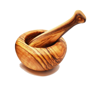 Olijfboomhout - vijzel - 8 cm