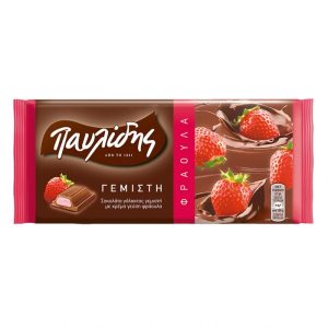 Pavlidis melk chocolade met aardbei, 100 gr
