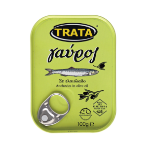 Trata ansjovis (gavros) in olijfolie, 100 gr