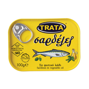 Trata sardientjes in plantaardige olie, 100 gr