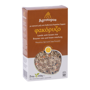 Agrotopos fakorizo met bruine rijst