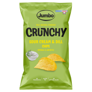 Jumbo sour cream en dille chips, 90 gr