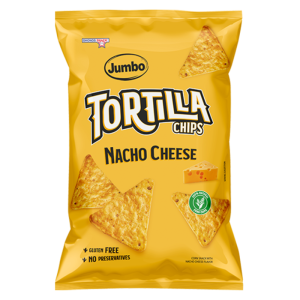 Jumbo tortilla nacho cheese chips, 100 gr