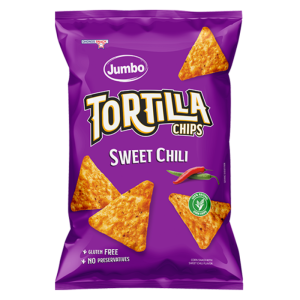 Jumbo tortilla sweet chili chips, 100 gr