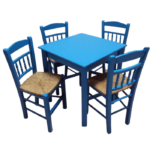Traditionele Griekse tafel - blauw