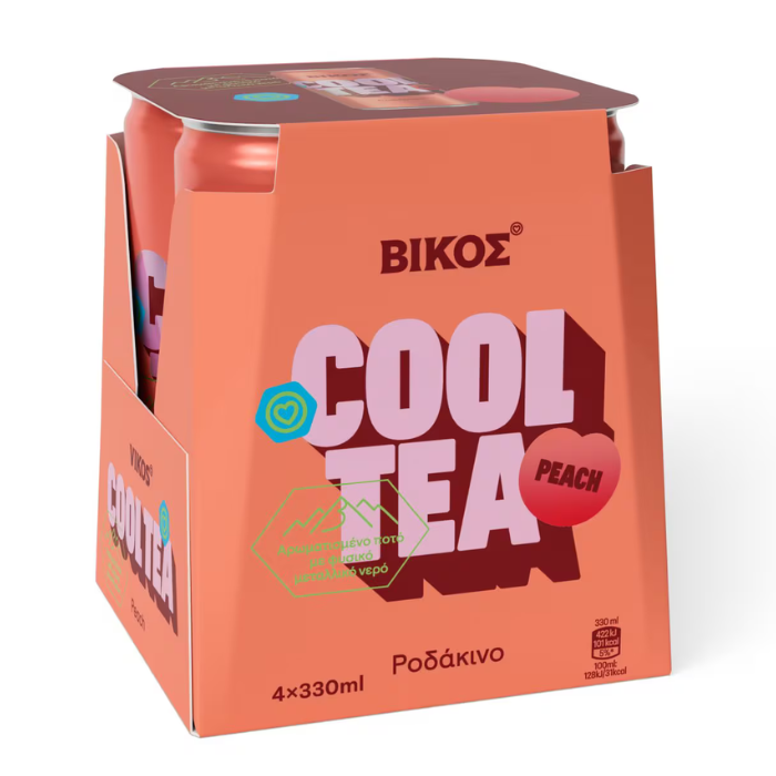 Vikos Cool tea perzik, 4 x 330 ml Vikos Cool tea perzik, 4 x 330 ml